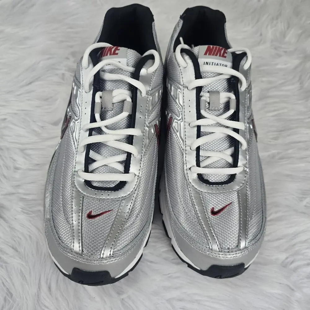 Nike Initiator Metallic Silver Black White Sneaker Men's Size 11 394055-001